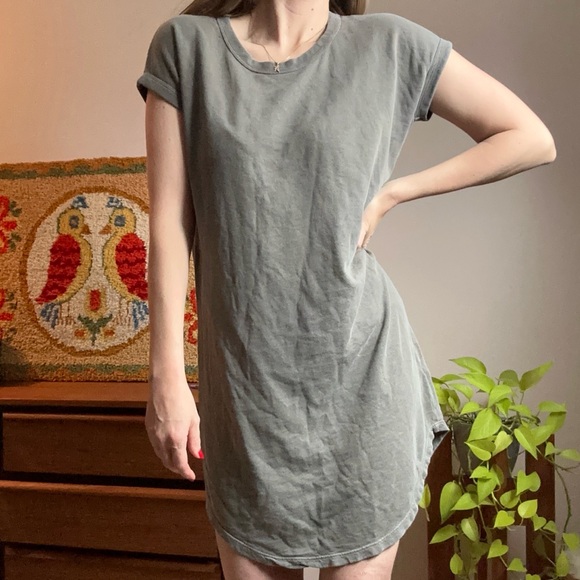 James Perse Dresses & Skirts - James Perse Supima Cotton Gray T-Shirt Dress Size 3/L